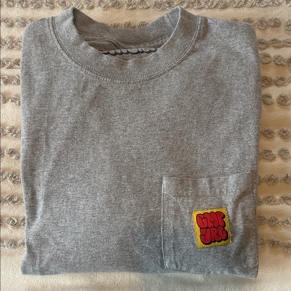 Empyre Gray Long Sleeve Tee with Red Logo Patch